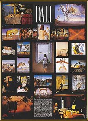 サルバドール ダリ コラージュ ポスター ゴールド フレーム入り Amazon.co.jp: ポスター サルバドール ダリ Collage of Dali most
